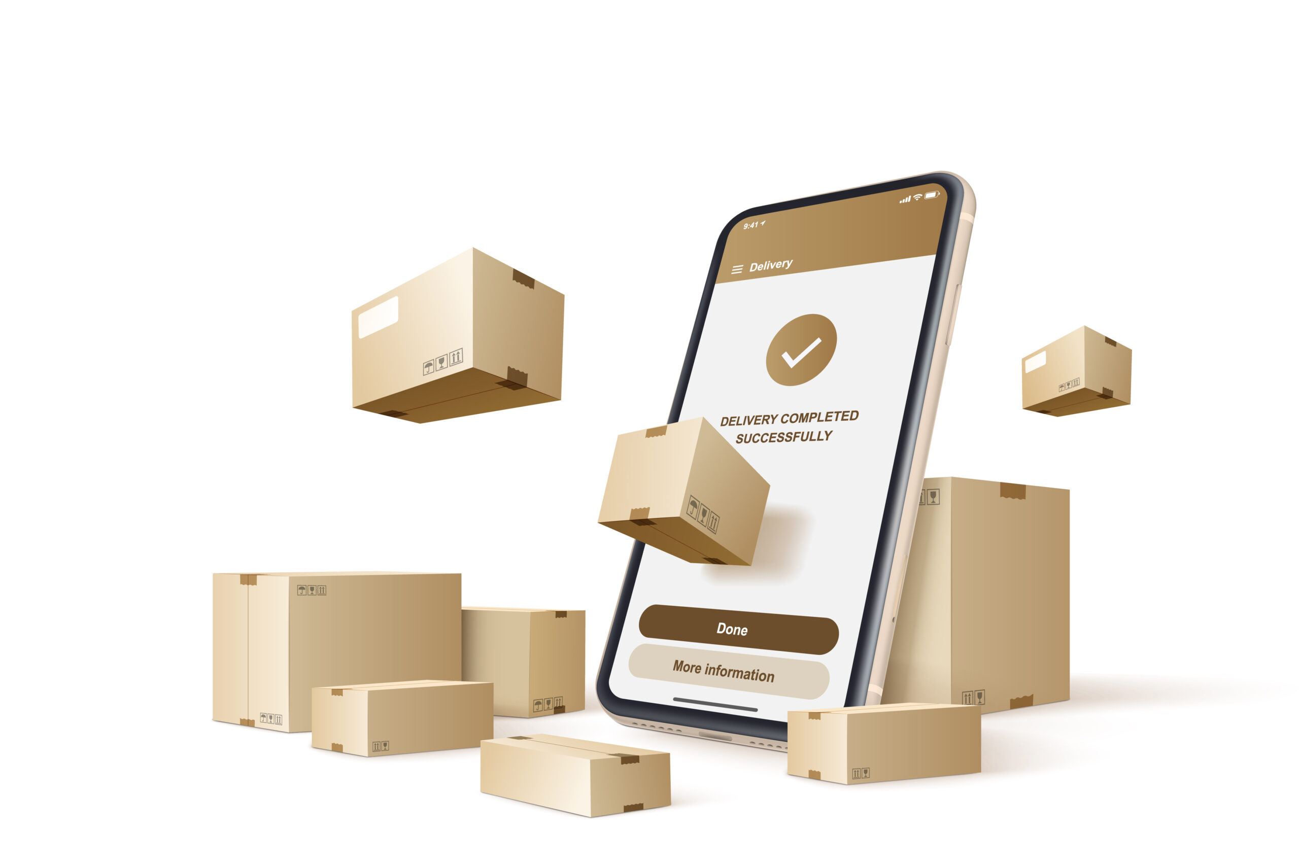 Fast shipping. Concept for fast delivery service. Vector illustration